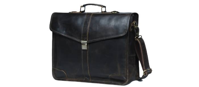 Vintage leather laptop bag​ 