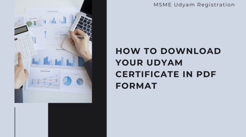 How to Download Your MSME Registration Certificate