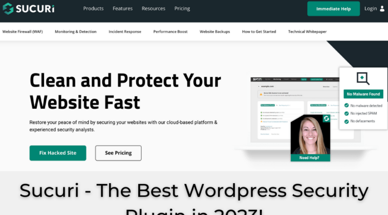 Sucuri Wordpress plugin