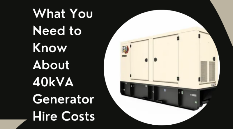 40kva generator hire