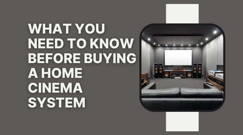 Home Cinema System in Dubai