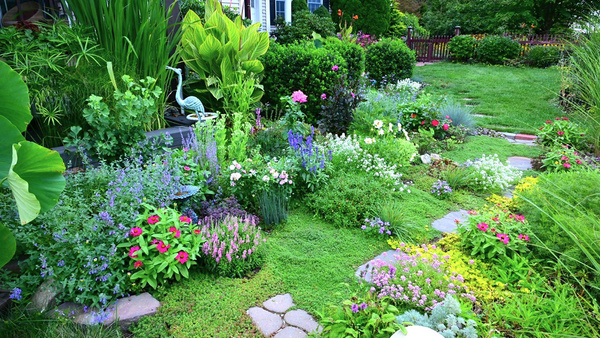 How Can I Create a Flower Garden That Requires Less Maintenance