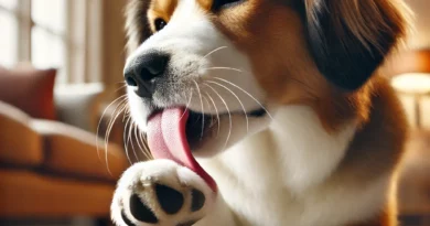 Dog Paw Licking