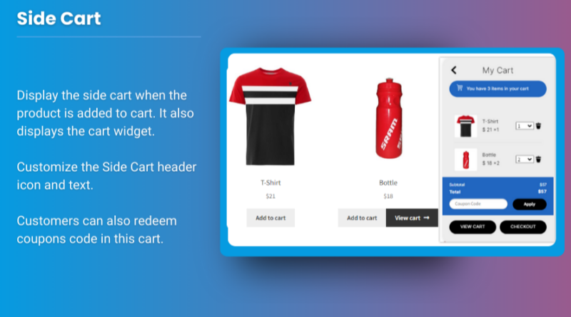 mini cart for woocommerce