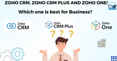 Image Showing Diff. Between Zoho CRM , Zoho One and Zoho CRM Plus