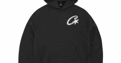 Corteiz Satin C Star Appliquè Hoodie Black