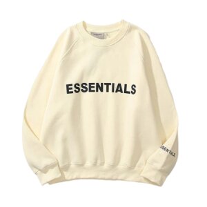 Essentials Hoodie Beige Sweatshirts