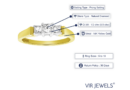 Vir Jewels Diamond Engagement Rings in Yellow Gold