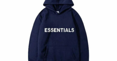 Blue Essentials Hoodie: Minimalist Fashion at Its Best