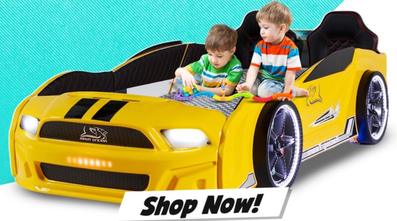 Children’s Car Bed with Lights