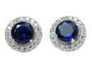 Sapphire Diamond Earrings