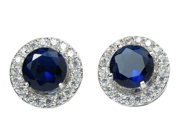 Sapphire Diamond Earrings