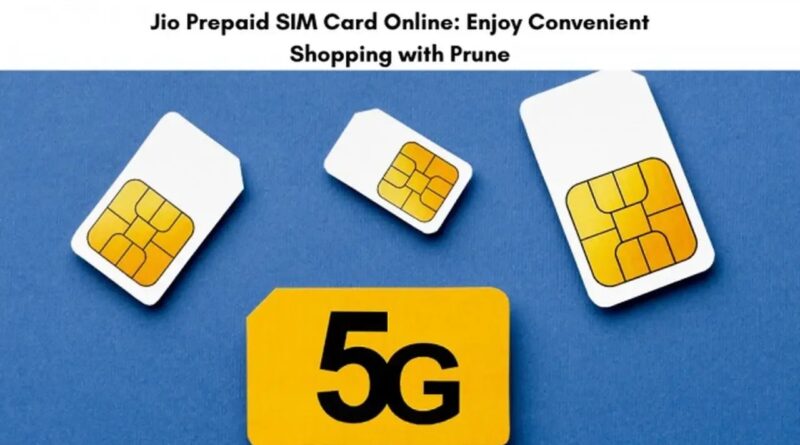 Jio prepaid SIM online