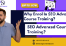 image shows Why Enrol In SEO Advanced Course Training? and Digi Schema logo and contact details