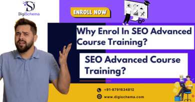 image shows Why Enrol In SEO Advanced Course Training? and Digi Schema logo and contact details