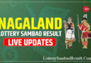 Lottery Sambad Nagaland State Lottery Sambad Today Result 1 PM 6 PM & 8 PM