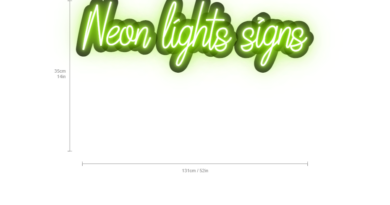 neon lights signs