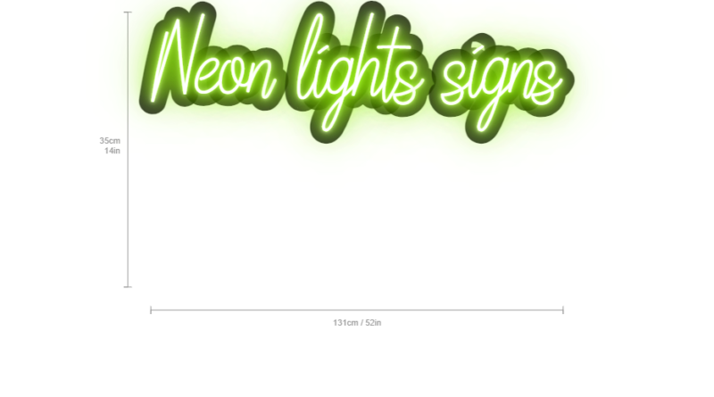 neon lights signs