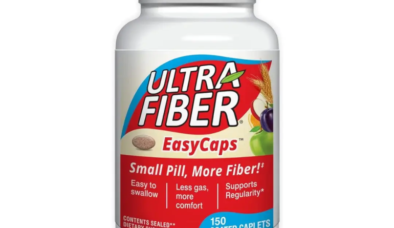 Ultra fiber easycaps displayed in a clean, modern packaging, highlighting their convenience and health benefits.