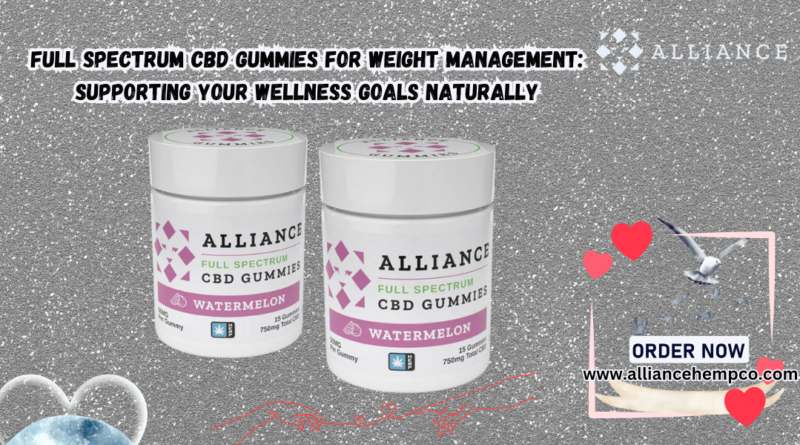 Full Spectrum CBD Gummies for weight management