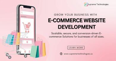 Professional e-commerce website development services for business growth.