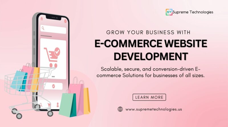 Professional e-commerce website development services for business growth.