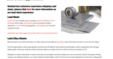 Tin Lead Alloys – High-Quality Tin Lead Products for Industrial and Commercial Applications