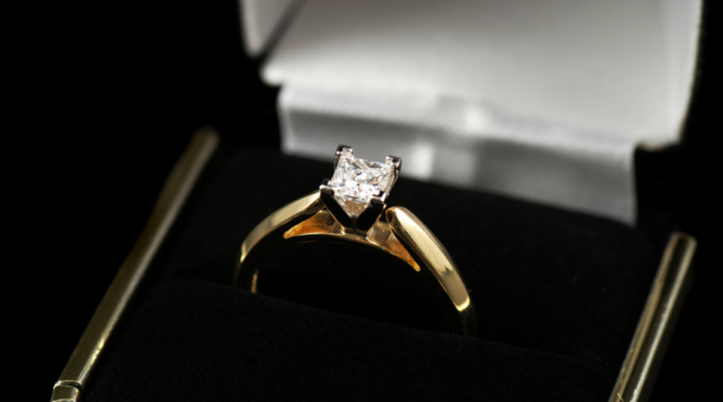 Princess cut diamond ring