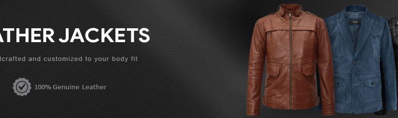 real leather men jackets