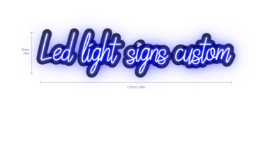 led light signs custom