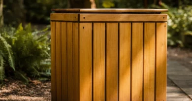 wooden dustbin suppliers