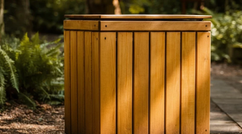 wooden dustbin suppliers