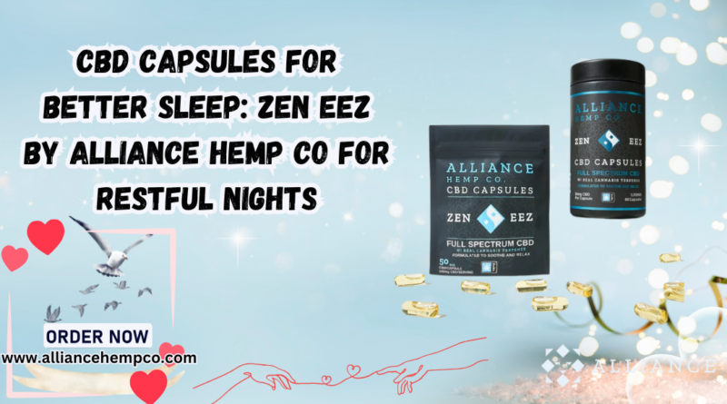 CBD capsules for better sleep