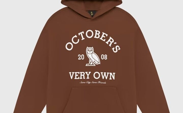 OVO x Collegiate Hoodie-Brown