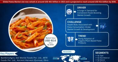 Pasta Market Comprehensive Analysis and Forecast 2025 to 2030