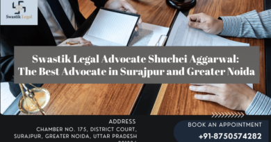 Image showing Swastik Legal Advocate Shuchei Aggarwal: The Best Advocate in Surajpur and Greater Noida and Swastik Legal Logo and contact information